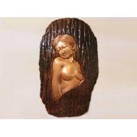 China Professional Metal Relief Sculpture Nude Woman For Home Wall Decoration factory