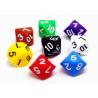 China Fun Board Game Accessories / Resin Stocked Standard D4 D6 D8 D10 20 Sided Dice factory