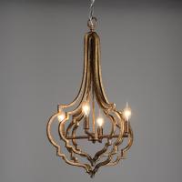China Antique bronze chandelier 4 lamp holders indoor home lighting (WH-CI-44) factory