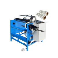 China Electric Driven Manual Stretch Film Rewinding Machine for Plastic Packaging Material factory