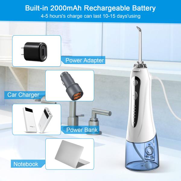 Quality Household Ultrasonic Water Pick , water jet teeth cleaner FDA Approved for sale