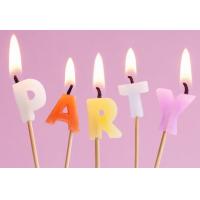 China Smokeless Party Letter Candles For Cakes , Alphabet Letter Candles Eco Friendly factory