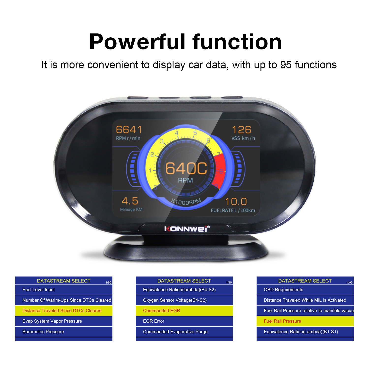 China 3.5 Inches HUD OBD Gauge Display Overspeed Warning Alarm factory