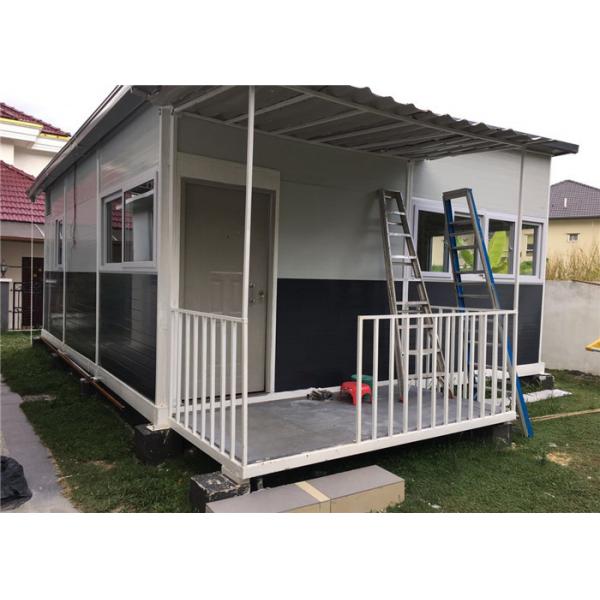 Quality Small EPS Sandwich Panel Steel Frame House Construction , Prefab Steel Frame House for sale