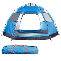 china 190T Polyester Spring Style Pop Up Hiking Tent 3-4 Person Spring Style