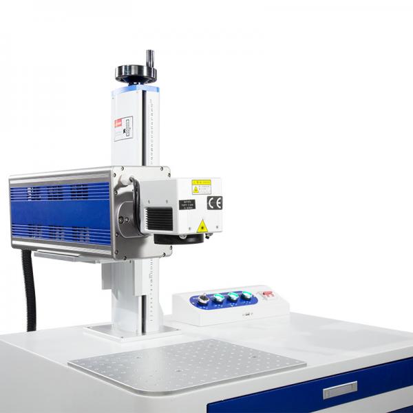 Quality Desk Portable 30watt 60watt CO2 Laser Marking Machine For Plastic Leather for sale