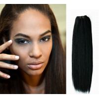 China Jet Black Micro Weft Silk Straight / cambodian loose curly hair for sale