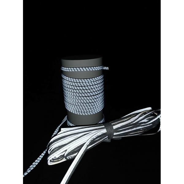 Quality 20mm 10mm Grey Polyester Reflective Bias Binding Tape High Light Reflex Silver for sale