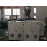 Quality UPVC CPVC OPVC Conical Twin Screw Extruder With SIEMENS PLC for sale