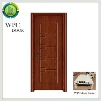 Quality Moistureproof WPC Wood Door 45mm Thickness Fire Retardant Bedroom Use for sale