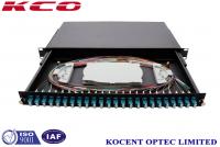 China 1U Drawer Slide Fibre Optical Rack ODF Terminal Fiber Patch Panel 24 Ports 48 Fiber FTTH 19'' factory