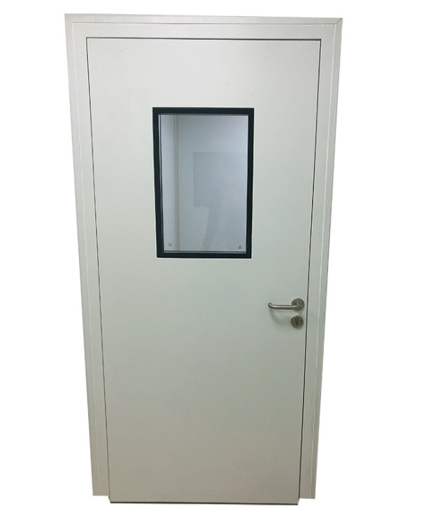 China GMP Grey Metal Pharmaceutical Clean Room Door 1.5mm Frame Decoration for sale