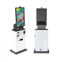 China 32 Inch Automatic Self Service Ordering Payment Kiosk Machine Bill Card Reader Cash for sale