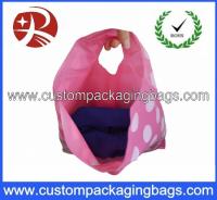 China Promotional Pretty Anti-Static Die Cut Handle Plastic Bags For Household factory