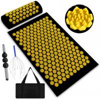 China ABS Plastic Yoga Acupuncture Mat 18D  Foam With Carry Bag for sale