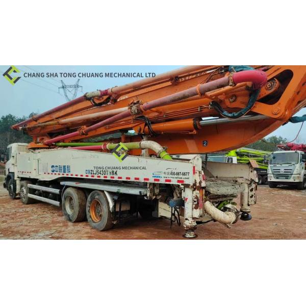 Quality 2014 Zoomlion Heavy Industries 56m Scania Chassis Second Hand Concrete Pump for sale
