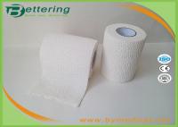 Buy cheap White Soft Cotton EAB Elastic Adhesive Bandage Roll , Tearable Elastic Bandage from wholesalers