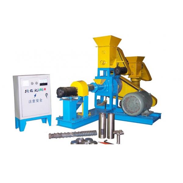 Quality Dry Pet Food Extruder Animal Feed Pellet Machine Driven By 15KW Motor for sale