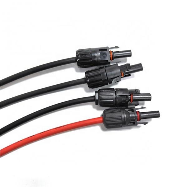 Quality Black / Red 1000v 1500V Solar Cable , 10 Awg 8 Awg Solar Wire for sale
