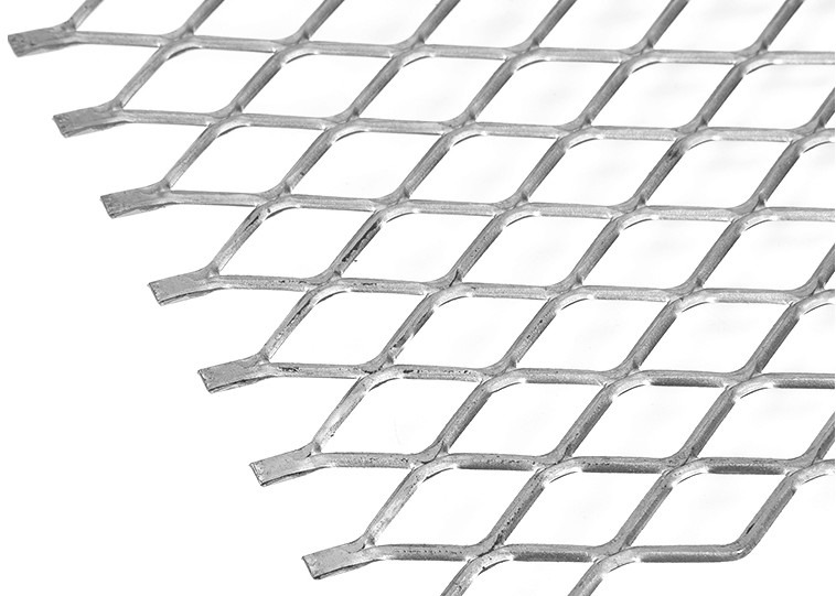 China 40*80mm 34*80mm Rhombus Expanded Metal Mesh Balustrades 4x8 Expanded Steel Sheet factory
