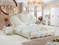 China European Home Queen Size Leather Bed A808 factory