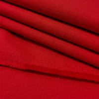 China 4mm Grid Conductive Wire Red Anti Static TC Fabric 33% Cotton 2% Carbon Fiber for sale