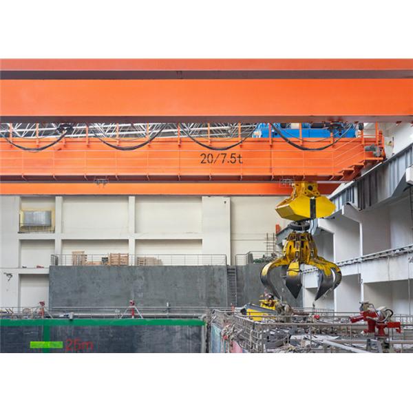 Quality 20/7.5 Ton Garbage Grab Double Girder Overhead Cranes for sale