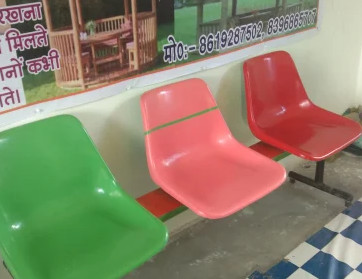 Quality Strong FRP Hand Lay Up Modern Fiberglass Chairs For Public Impact Resistance for sale