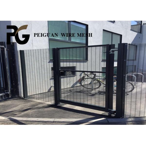 Quality Residential Anti Climb Welded Mesh , PVC Coated 358 Security Fence for sale