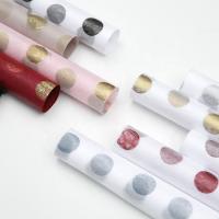 Quality Polka Dot Pattern Eco-Friendly Nonwoven Florist Wrapping Paper Sheets 60cm*60cm for sale