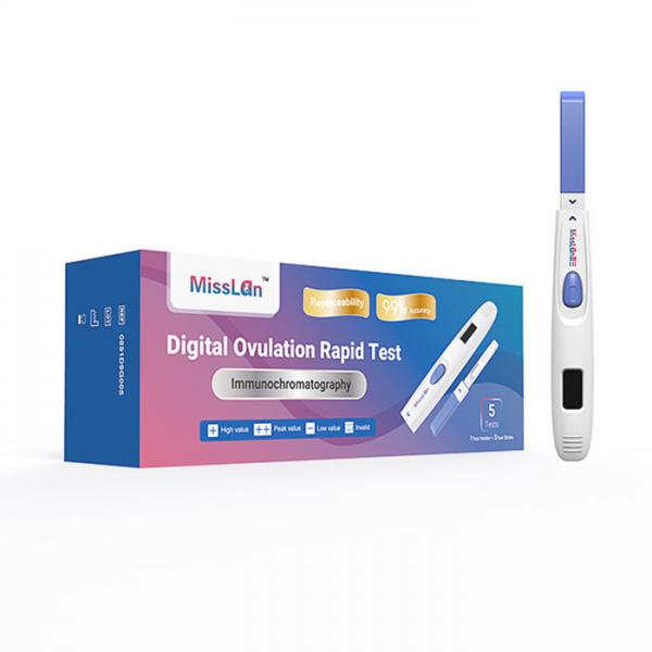 Quality Ovulation And Pregnancy Digital LH Test Kit Strips 5mins HCG Fertility Test for sale