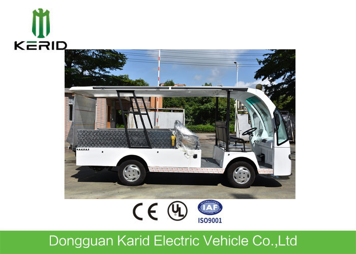 China 4 Seats Electric Utility Cargo Cart With Hydraulic Tail Lift 1000kg Payload factory