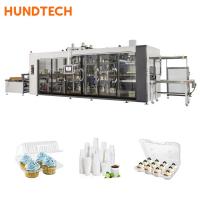 China Plastic Tray Disposable Thermoforming Machine PP Vacuum Forming Machine factory