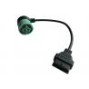China Right Angle Green J1939 Deutsch 9-Pin Female to J1962 OBD2 16 Pin Female Cable factory