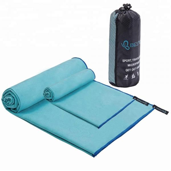 Quality Personalised Suede Printed Microfiber Gym Towel Quick Dry For Sea Swimming for sale