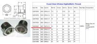China male Metric thread M27x1.5 M36X1.5 fused steel sight glass,fused sight windows,oil sight glass,China factory