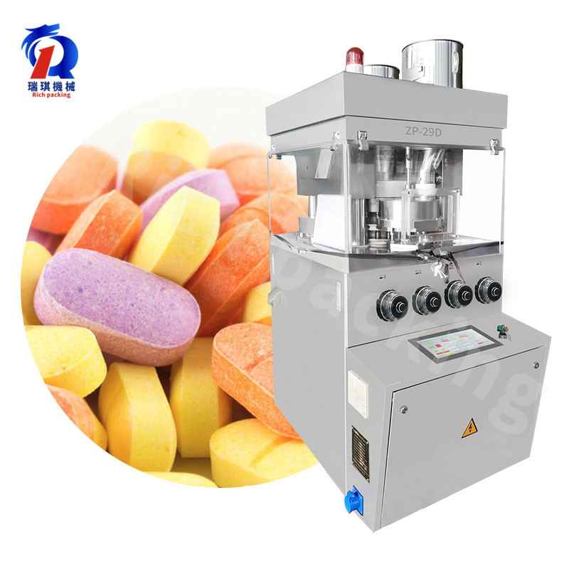China Zp 29d High Efficiency Double Pressure Large Size Amino Tablet Press Machine , 75000/ Hours factory
