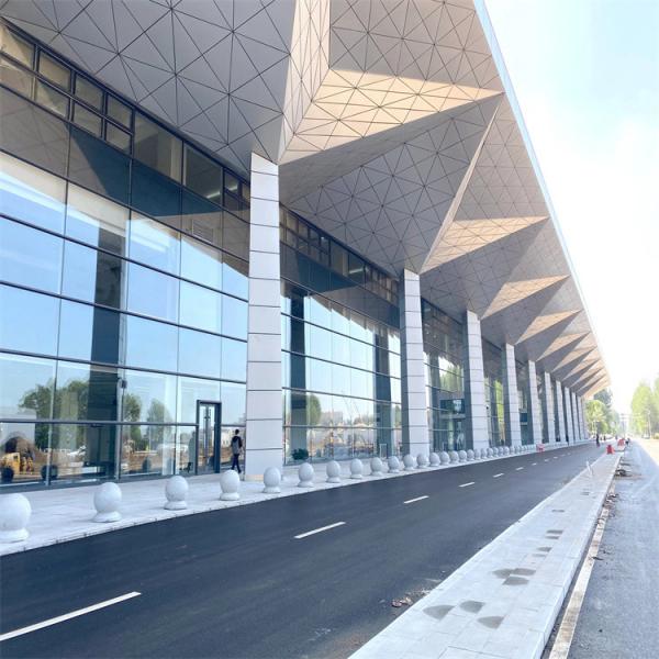 Quality EPS Roof Architecture Steel Space Frames Airport 960mm Roof Customized for sale