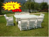 China All Weather Wicker Patio Furniture 9pcs Rattan Garden Dining Set Outdoor factory