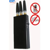 Quality EST-808KC GPS Signal Jammer + Mobile Phone Blocker With 3 Antenna , Black for sale