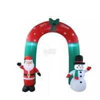 China Inflatable Snowman Archway Inflatable Christmas Inflatable Archway With Santa factory