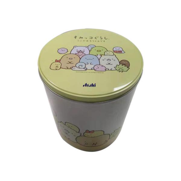 Quality Large Cylinder Metal Biscuit Tin Can Box 200*250mm For Promotion Gift Packaging for sale