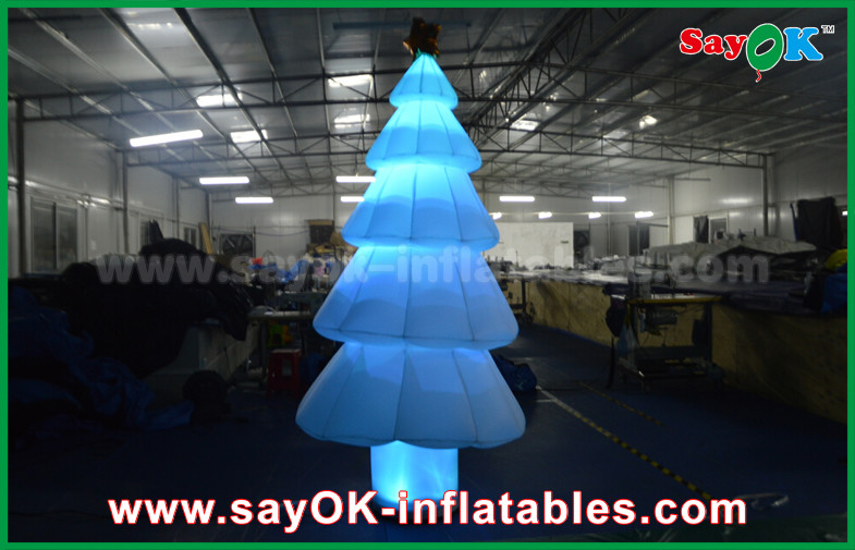 China 3m Inflatable Light Decoration LED Lighting Christmas Tree With Nylon Material factory
