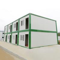 China Dormitory Temporary Container Homes Portable Modular House With Sandwich Panel factory