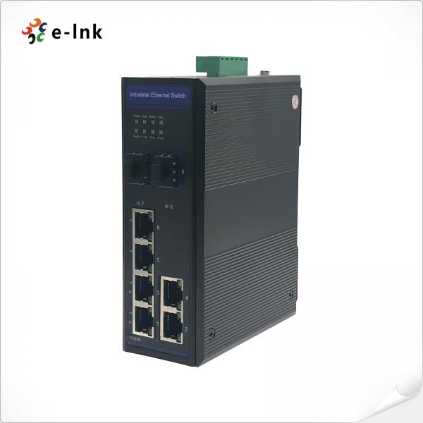 Quality IEEE 802.1Q 4 Port Din Rail Industrial PoE Switch ethernet Wall Mount for sale