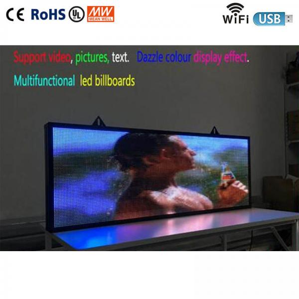 Quality RGB 3D Effects Wifi LED Display 7 Color Rear Window Message Display for sale