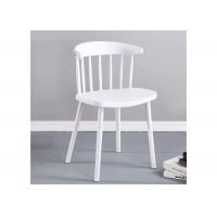 China Polypropylene Coloured Plastic Dining Chairs 50cm 46cm Black White for sale