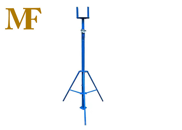 China Fork Head Blue Painted Scaffolding Prop With Steel Tripod For Beam Slab factory