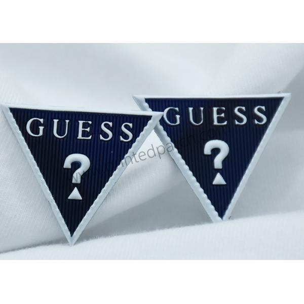 Quality Raised TPU Clothing Labels 0.5mm Jacket Patch Adhesive Backing for sale