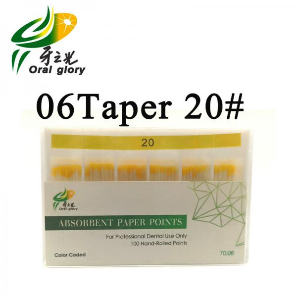 Quality 15 - 40# Dental Cleaning Use Absorbent Paper Points 120pcs Per Pack for sale